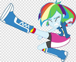 In this music video, during the planing of the theme of the dance rainbow, along with the others. Rainbow Dash Equestria Soccer Kick My Little Pony Godzilla Mlp Equestria Girls Transparent Background Png Clipart Hiclipart