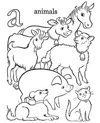 Esl printable farm animals vocabulary worksheets, picture dictionaries, matching exercises, word search and crossword puzzles, missing letters in words and unscramble the words exercises look at the pictures and the numbers on them and write the farm animals in the crossword puzzle. Free Printable Farm Animal Coloring Pages For Kids Farm Animal Coloring Pages Abc Coloring Pages Farm Coloring Pages