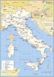 From the silvery crests of the alps to the sparkling mediterranean sea, italy's beauty is unparalleled. Political Map Of Italy Nations Online Project