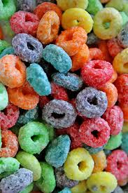 Simply color match the fruit loops to the rainbow. New Girl In Town Fruit Loops Rainbow Fruit Loops Cereal