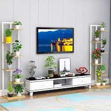 Perfect for those looking to display plants. House Plants Decor Balcony Plants Plants Plant Shelves Living Room Tv Cabinet Plant Decor Online Shop House Plants Decor Plant Decor Living Room Balcony