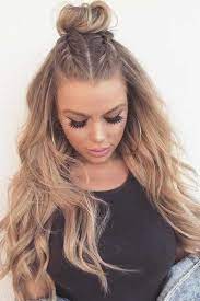 Top Knot Half Up Hairstyles For Long Hair Picture1 Longhairideas Hair Styles Long Hair Styles Easy Hairstyles