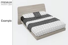 Bedding Mockup Set Bed Mockup Infographic Design
