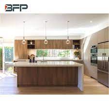 The days of smooth and shiny are gone. China Melamine Wood Grain Laminate Kitchen Cabinet Designs Modern Bmk 71 China Kitchen Cabinets Kitchen Furniture