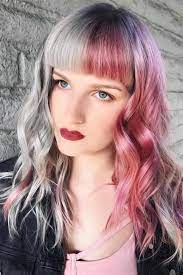 Half And Half Hair Don T Limit Yourself With Just One Shade Split Dyed Hair Silver Grey Hair Dye Hair Color Pink