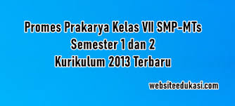 Prota prakarya kelas 9 ; Promes Prakarya Kelas 7 Kurikulum 2013 Tahun 2021 2022
