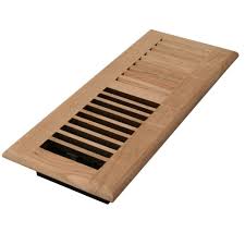 Decor Grates 4 In X 12 In Wood Unfinished Oak Register Solid Oak Floors Oak Wood Floors Floor Registers