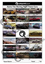 Have fun making trivia questions about swimming and swimmers. Movie Cars 002 Quiznighthq