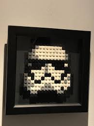 Starwars Stormtrooper Brick Block Art Mosaic Wall Art Etsy Lego Wall Art Lego Mosaic Lego Wall