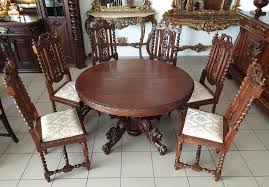 Charthouse rectangular dining table, 2 host chairs and 6 upholstered dining chairs. Antique Renaissance Revival Style Folding Table And Chairs Set Table 6 Chairs Antiques Co Uk