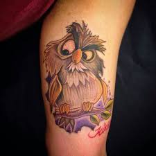 Gorgeous Tattoo Credit Manucomictattoos Archimedes From Disney S Sword In The Stone For Amazing Stone Tattoo Disney Tattoos Gorgeous Tattoos