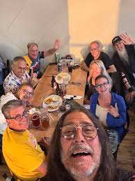 Fabulous dinner after day 1 of practice! Tomorrow we go for night World  Records!