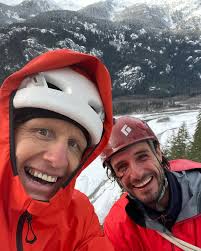 Did a superb new route yesterday with my free diving buddy @luca.freediver  at the Shooting Gallery, km 15 in Squamish Valley. 😜🤙🙌 . Check out the  second picture ! Waterworld, FA ✓130m