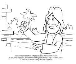 Pdf generator, jpg file, a4 size free to download Parable Of The Mustard Seed Coloring Page Coloring Home