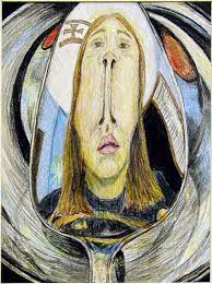 New imaging research reveals that the brains of these people look normal but function abnormally when processing visual details. Distorted Self Portrait Distortion Art Reflection Art Portrait Drawing