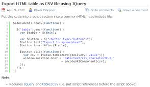Export Html Table As Csv File Using Jquery Jquery Interactive Design Coding