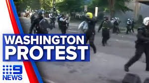 Washington has been saved as your local news location. Washington Protests Police In Force Before Trump S Address 9 News Australia Youtube