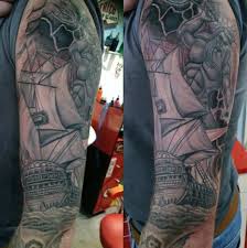 Here is a tattoo of poseidon. Greek God Tattoo Designs For Males Tattoos Era
