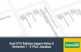 We did not find results for: Soal Uts Bahasa Inggris Kelas 6 Semester I Ii Plus Jawaban Operator Sekolah