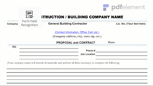 Check spelling or type a new query. Construction Proposal Template Free Download Create Fill Print Wondershare Pdfelement