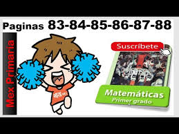 Clic aquí para ir a la página #maestros #estudiantes. Matematicas Primer Grado Primaria Pagina 83 84 85 86 87 88 Matematicas 1 Primaria Matematicas 1er Youtube