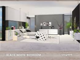 The Sims Resource Black White Bedroom By Ungg999 Sims 4 Downloads Black White Bedrooms Sims 4 Bedroom White Bedroom