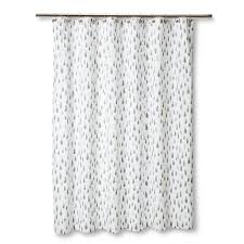 Nate Berkus Watercolor White And Gray Shower Curtain