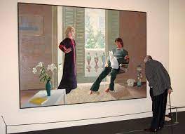 David Hockney Looks At Mr And Mrs Clark And Percy David Hockney Hockney Celia Birtwell