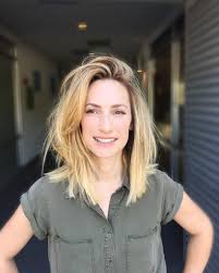 As a matter of fact, the options for medium length hair styles know no boundaries. Blonde Layered Lob With Messy Side Swept Straight Texture And Subtle Shadow Roots By Hairstyleology Medium