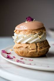 Mascarpone Raspberry Rose Cream Choux Puffs Now Forager Desserts Choux Cream Dessert Photography