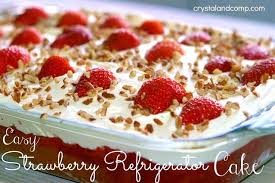 Strawberry Refrigerator Cake Recipe Strawberry Refrigerator Cake Strawberry Recipes Strawberry Cake Easy