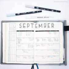How I Setup My Minimalist Bullet Journal Monthly Log Rediscover Analog Bullet Journal Minimalist Bullet Journal Month Bullet Journal Student
