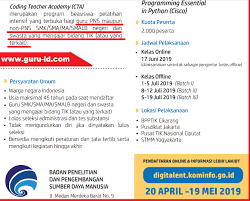 Pendaftaran Beasiswa Digital Talent Scholarship Untuk Guru Tahun 2019 Info Pendidikan Terbaru