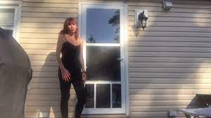 The larson storm door is a full view, which is great for enjoying. Larson Petview Dog Door Youtube
