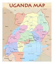 Uganda is located in eastern africa. Detailed Political And Administrative Map Of Uganda Uganda Africa Mapsland Maps Of The World