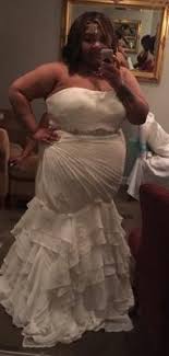 Discount on david's bridal wedding dress: Crinkle Chiffon Draped Plus Size Wedding Dress David S Bridal Davids Bridal Wedding Dresses Wedding Dresses Plus Size Wedding