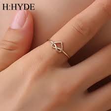 Pink gold uses the least copper, followed by rose gold, with red gold having the highest copper content. H Hyde Wedding Heart Rose Gold Color Rings Engagement Black Color Stainless Steel Open Ring Fashion Bijoux For Women Jewelry Rings Aliexpress