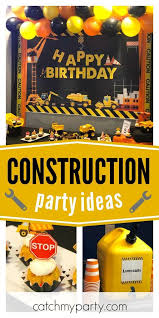 2nd Birthday Party Theme Ideas For Boys Construction Birthday Caution Joel S 5th Birthday Catch My Party In 2020 Construction Birthday Parties Construction Birthday Construction Birthday Invitations