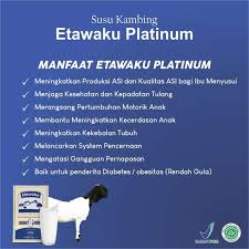 Menurut rudy tanoesoedibjo, banyak masyarakat belum tahu manfaat tinggi susu kambing etawa dibandingkan susu sapi , kandungan flourin dan betakasein sangat membantu dalam menghilangkan penyakit pernafasan Jual Etawaku Platinum Susu Kambing Etawa 200gr Solusi Masalah Pernafasan Rendah Gula Krimer Nabati Terbaru Juni 2021 Blibli