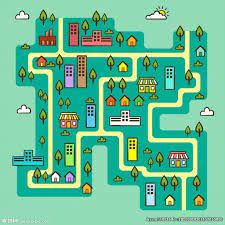 image result for 城市地图卡通 map vector free cloud vector