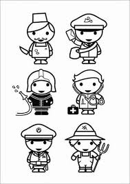 Coloring Page Professions Apokries