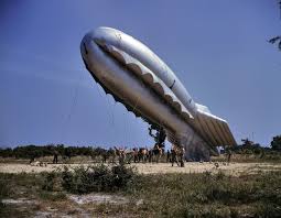 Lighter Than Air 1942 High Resolution Photo Shorpy Historical Photos Airship Parris Island