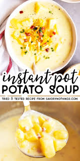 This Loaded Instant Pot Potato Soup Is Quick Easy And So Hearty It Cooks I In 2020 Instant Pot Soup Recipes Instant Pot Dinner Recipes Instant Pot Potato Soup Recipe
