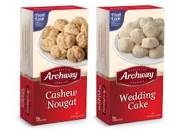 Known for our homestyle goodness, we strive to deliver high quality, highly enjoyable cookies to you every single day. We Re Happy To Announce That Cashew Nougats And Wedding Cake Cookies Are Available All Year Round Keep Your E Archway Cookies Nougat Cake Wedding Cake Cookies