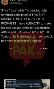 Maybe you would like to learn more about one of these? Jangan Hina Agama Army Cari Sampai Lubang Cacing Kantoi Agama Bts Sengaja Diwujudkan Haters Gempak