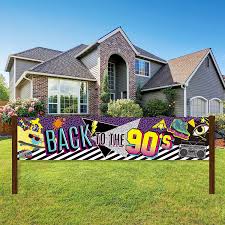 A totally 80s theme party that's totally escapist and fun. Buy 90s Theme Party Banner Hip Hop Graffiti Back To 90 S Party Decorations Fabric Wall Table Yard Indoor Outdoor Decorations Photo Booth Props Purple Online In Indonesia B0963459j6