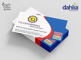 You can print a different design on every card in your order at no additional cost. Visiting Cards Printing Dahlia Imprints Printing Solutions