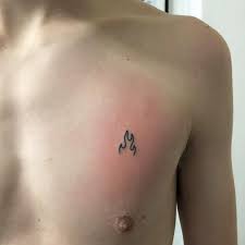Tiny Flame Stick And Poke Tattoo Stick Poke Tattoo Flame Stick And Poke Poke Tattoo