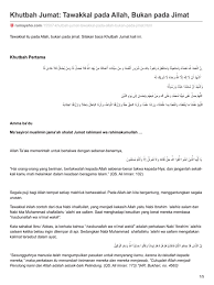 Meski demikian, konsep ini kerap. Rumaysho Com Khutbah Jumat Tawakkal Pada Allah Bukan Pada Jimat