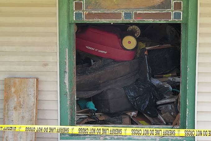 See drone photos of Vinton County house where 16 children were rescued